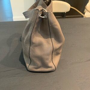 Tory Burch McGraw Handbag- Silver Maple Color